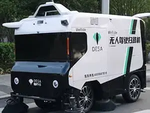 Balayeuse de voirie autonome